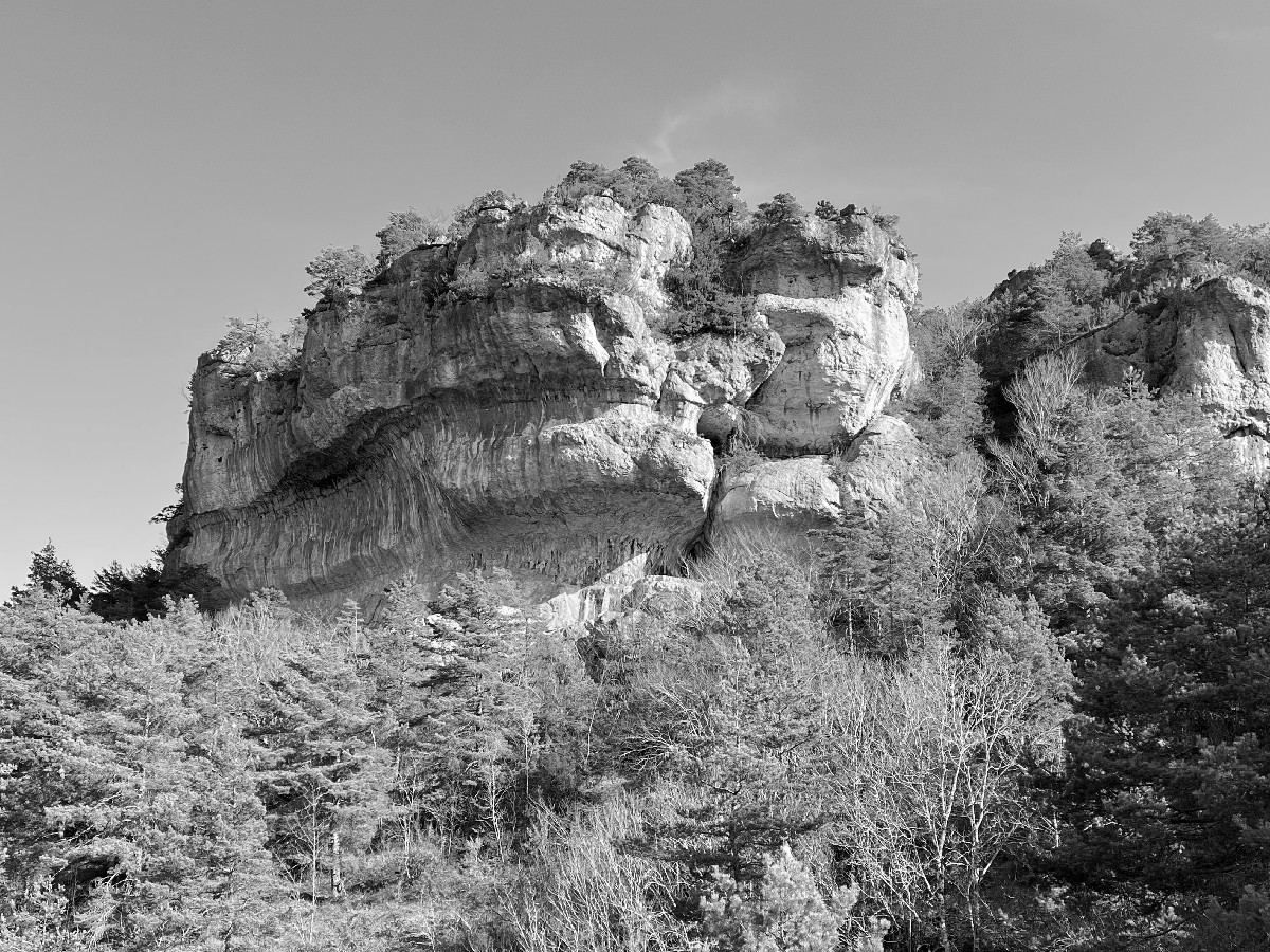 Photo d'une falaise